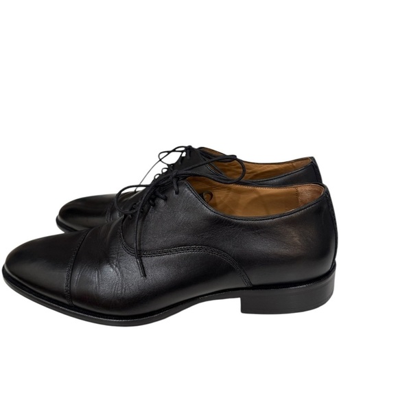 Johnston & Murphy size 10.5 Medium Men’s Black Leather Lace Up Shoes 15 2481 - Picture 6 of 7